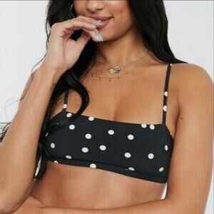 NEW & Other Stories Paris Polka Dot Micro Bikini Swim Top size 2